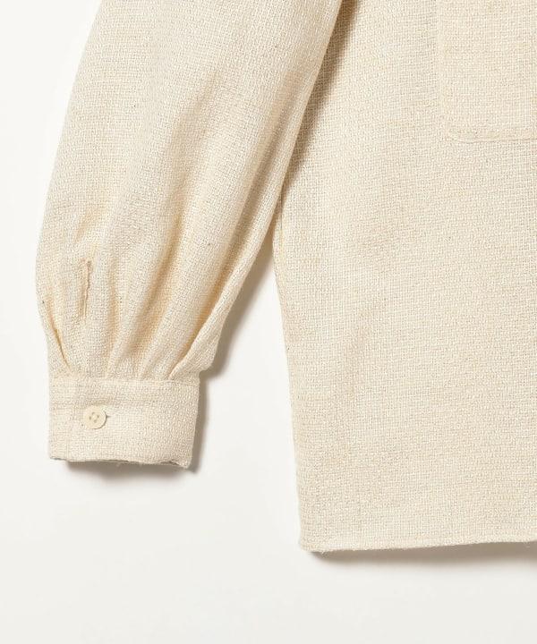 IG OPEN SHIRT R/CTN - NATURAL 2311-0159-262 9 BEAMS 
