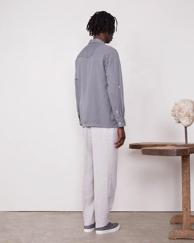 LETO SHIRT - IRON GREY S25MSHI027 -IRON GREY OFFICINE GENERALE 