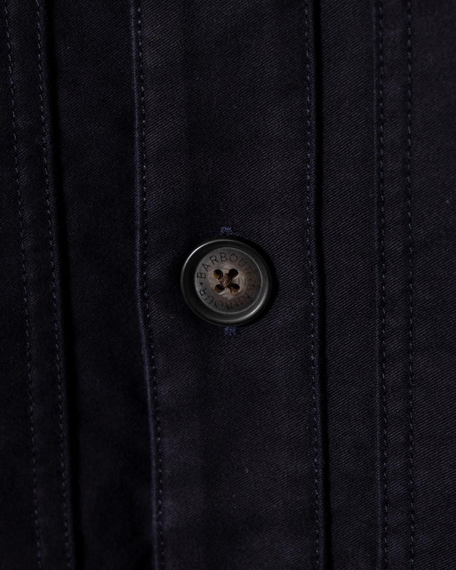 NEWBIRCH OVERSIZED COTTON SATEEN OVERSHIRT - NAVY MOS0437NY91 -NAVY BARBOUR 