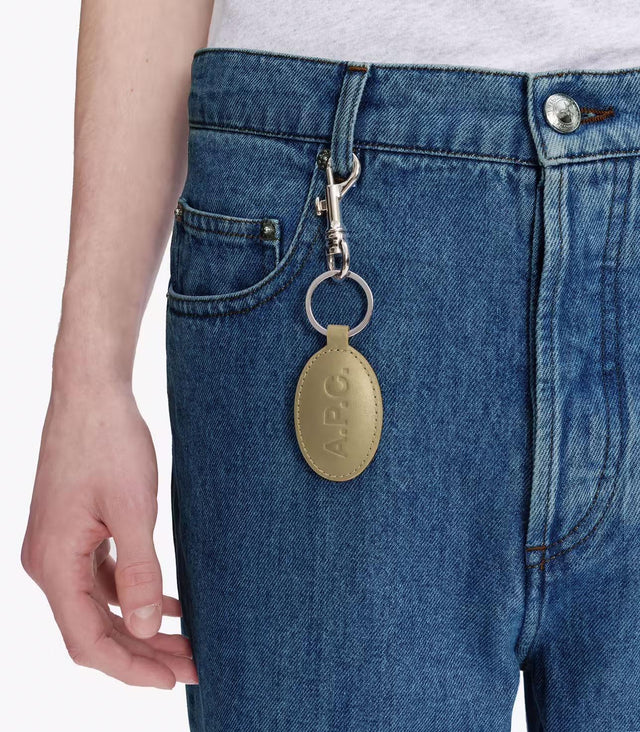 OSAKA KEY RING - CLAY GREEN PXAWV-H63640 KBC-SILVER GREEN A.P.C. 