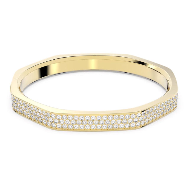 DEXTERA BANGLE OCTAGON SHAPE - WHITE/GOLD-TONE PLATED 5656844 CRY/GOS SWAROVSKI 