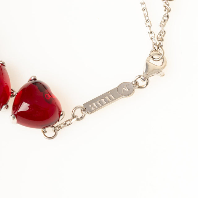 RED HEARTS BRACELET - SILVER UJW981.362 -900 SILVER AMI PARIS 