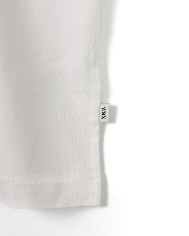 MILTON SS TEE COMPACT COTTON - WHITE SS25-TEE-MIL-BOE-WHI -WHITE WAX LONDON 